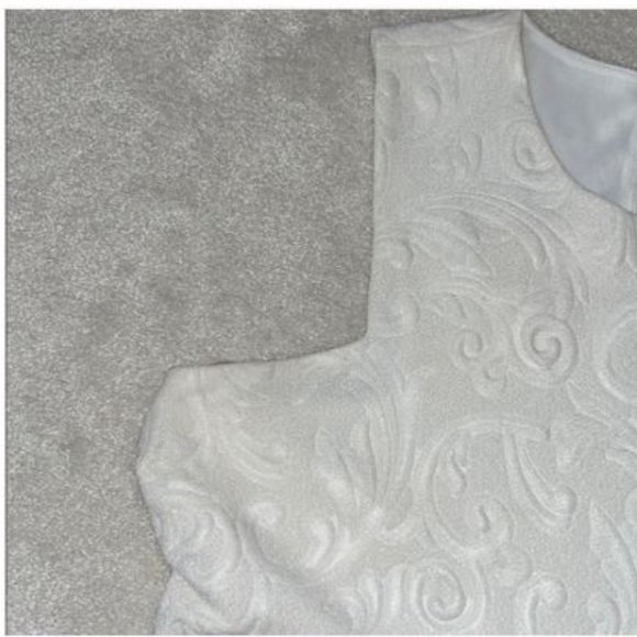 Estam Cream Imprinted Sleeveless Dress - Picture 9 of 11